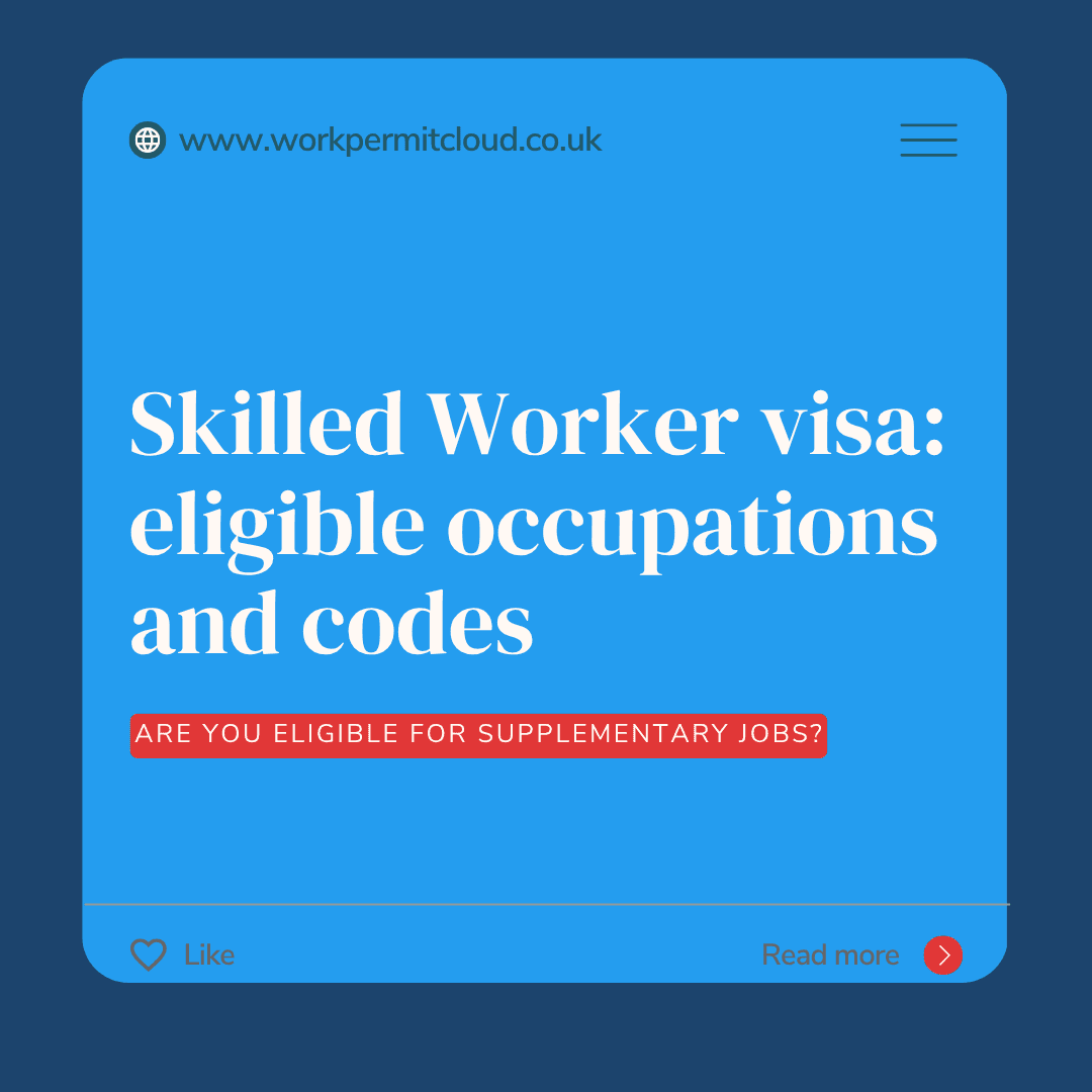 Skilled Worker Visa: Eligible Occupations and Codes