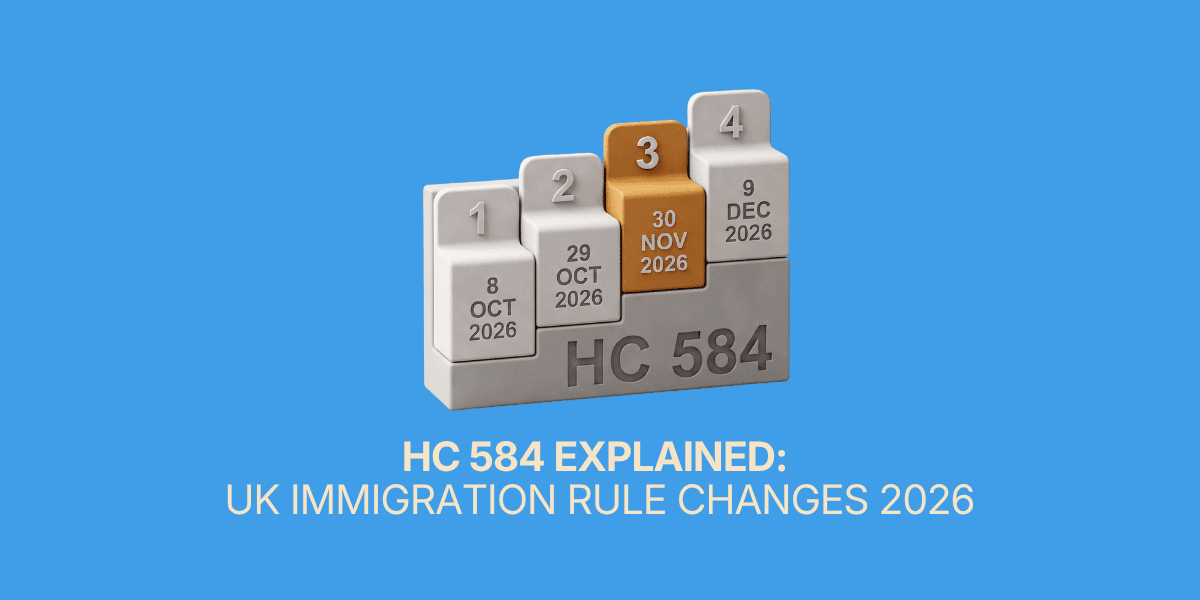 HC 584 Explained: UK Immigration Rule Changes 2026