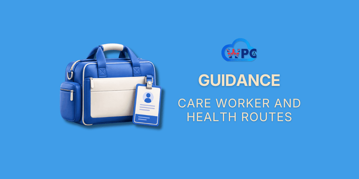3D illustration of a medical bag with a staff ID badge, representing UK care worker and health visa routes.